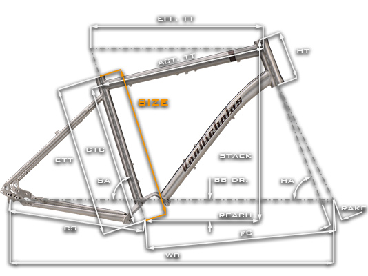 Van Nicholas Deveron Pinion 29er Titanium Geometry