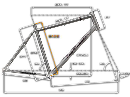 Van Nicholas Pioneer Rohloff 29er Titanium Geometry